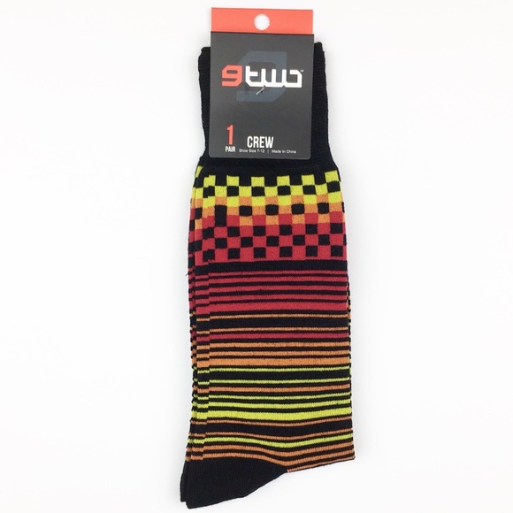 5 Pair Mens Crazy Color Wild Pattern Dress Socks - Picture 5 of 6